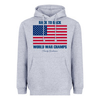 Heather Grey back to back world war champs back [tw] Heavyweight Hoodie - linhVisuals