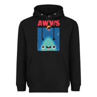 Black awws Heavyweight Hoodie - linhVisuals