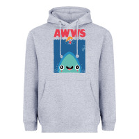 Heather Grey awws Heavyweight Hoodie - linhVisuals