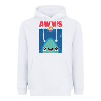White awws Heavyweight Hoodie - linhVisuals