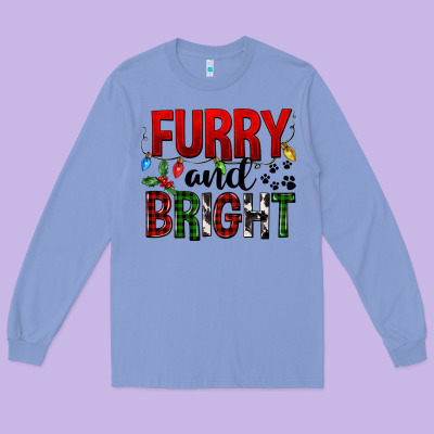 Furry And Bright Long Sleeve Tee Designed By Fadigitalartstudio