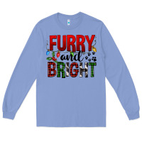 Colony Blue Furry And Bright Long Sleeve Tee - FaDigitalArtStudio