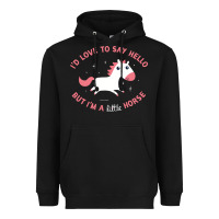 Black i'm a little horse Heavyweight Hoodie - linhVisuals