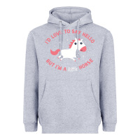 Heather Grey i'm a little horse Heavyweight Hoodie - linhVisuals