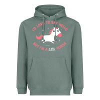 Sage i'm a little horse Heavyweight Hoodie - linhVisuals