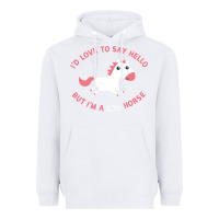 White i'm a little horse Heavyweight Hoodie - linhVisuals