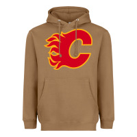Toasted Coconut the-flames-calgary-sports Heavyweight Hoodie - linhVisuals