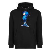 Black Söniĉ Kids Heavyweight Hoodie - linhVisuals