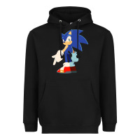 Black Söniĉ Kids Heavyweight Hoodie - linhVisuals