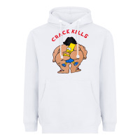 White bart crack kills Heavyweight Hoodie - linhVisuals