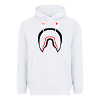 White bape shark [tb] Heavyweight Hoodie - linhVisuals
