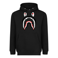 Black bape shark [tb] Heavyweight Hoodie - linhVisuals