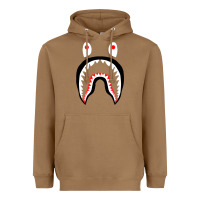 Toasted Coconut bape shark [tb] Heavyweight Hoodie - linhVisuals