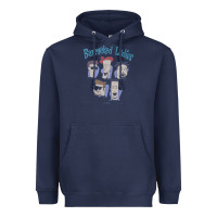 Navy barenaked ladies vintage 1993 cartoon Heavyweight Hoodie - linhVisuals