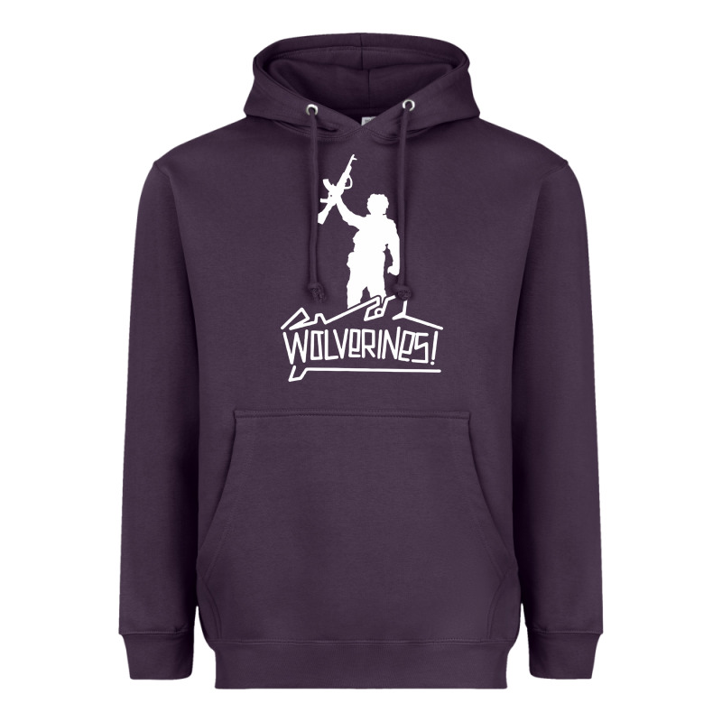 Red Dawn Wolverines Heavyweight Hoodie by linhVisuals | Teevron
