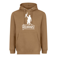 Toasted Coconut Red Dawn Wolverines Heavyweight Hoodie - linhVisuals