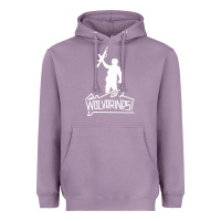 Lavender Red Dawn Wolverines Heavyweight Hoodie - linhVisuals