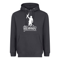 Smoke Red Dawn Wolverines Heavyweight Hoodie - linhVisuals
