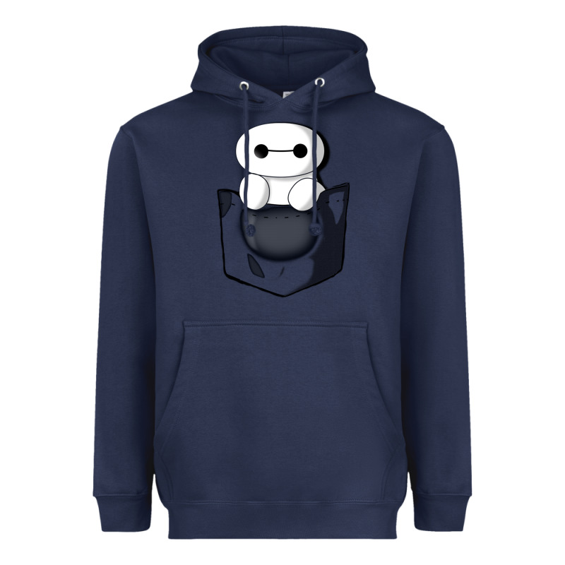 Baymax In Pocket Heavyweight Hoodie by linhVisuals | Teevron