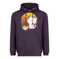 Plum cat t  shirt ramen noodles kawaii cat t  shirt Heavyweight Hoodie - linhVisuals