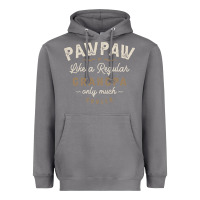 Storm Mens Pawpaw Like a Regular Grandpa Funny Fathers Day Heavyweight Hoodie - linhVisuals