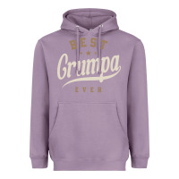 Lavender Mens Best Grumpa Ever Funny Grandpa Heavyweight Hoodie - linhVisuals