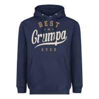 Mens Best Grumpa Ever Funny Grandpa Heavyweight Hoodie | Teevron