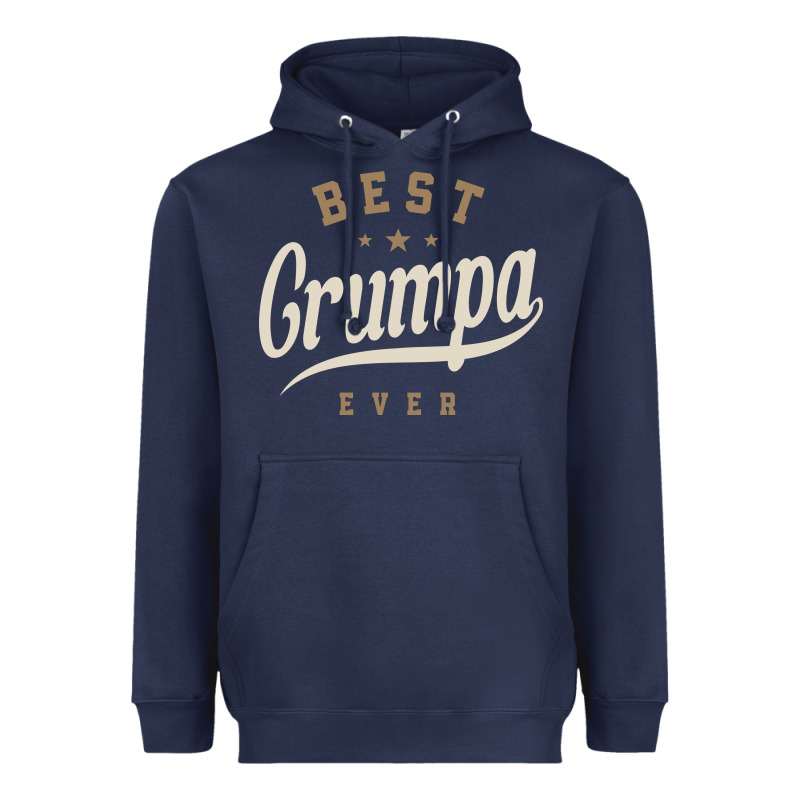 Mens Best Grumpa Ever Funny Grandpa Heavyweight Hoodie by linhVisuals | Teevron