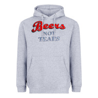 Heather Grey beers not tears Heavyweight Hoodie - linhVisuals