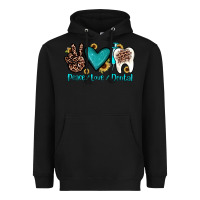 Black peace love dental Heavyweight Hoodie - JahusDesignShop