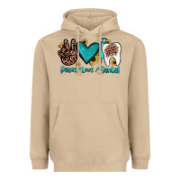Mushroom peace love dental Heavyweight Hoodie - JahusDesignShop
