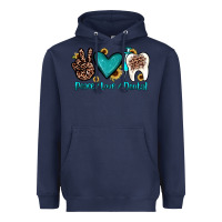 Navy peace love dental Heavyweight Hoodie - JahusDesignShop