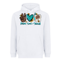 White peace love dental Heavyweight Hoodie - JahusDesignShop