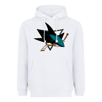 White the-san-jose-sharks-pen Heavyweight Hoodie - linhVisuals