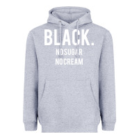 Heather Grey black no sugar no cream 02 [tb] Heavyweight Hoodie - linhVisuals