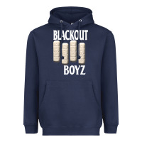 Navy blackout boyz black Heavyweight Hoodie - linhVisuals