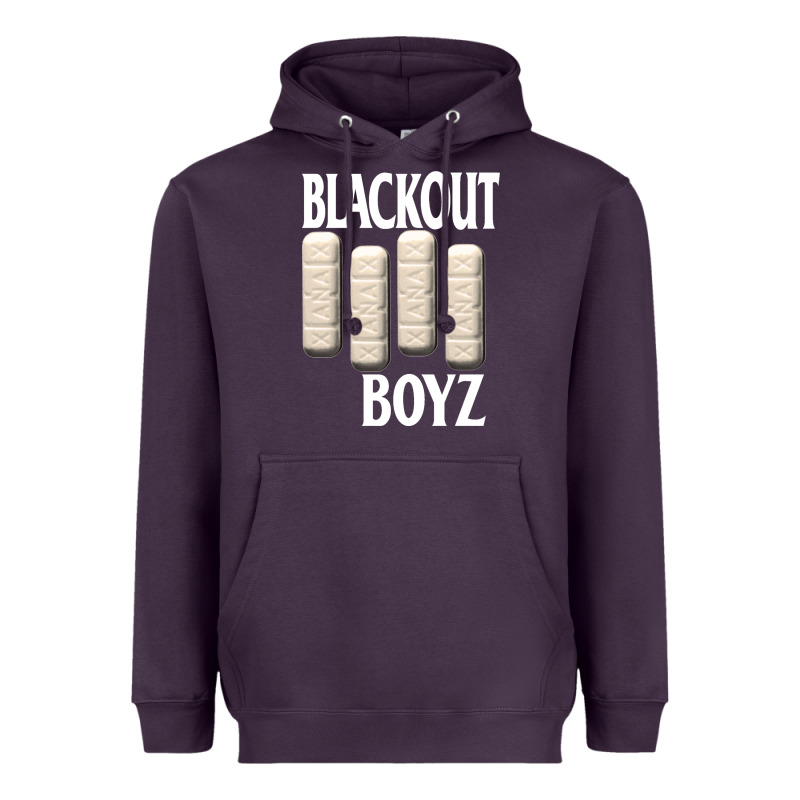 Blackout Boyz Black Heavyweight Hoodie by linhVisuals | Teevron
