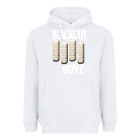 White blackout boyz black Heavyweight Hoodie - linhVisuals