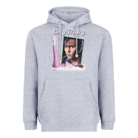 Heather Grey cry baby title Heavyweight Hoodie - linhVisuals