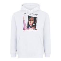 White cry baby title Heavyweight Hoodie - linhVisuals