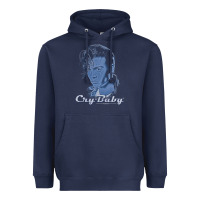 Navy cry baby king cry baby Heavyweight Hoodie - linhVisuals