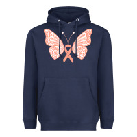 Navy gynecologic cancer support t  shirt gynecological cancer awareness pea Heavyweight Hoodie - linhVisuals