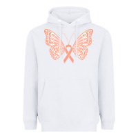 White gynecologic cancer support t  shirt gynecological cancer awareness pea Heavyweight Hoodie - linhVisuals