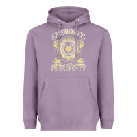 Lavender cherokee native american and proud of t shirt Heavyweight Hoodie - linhVisuals