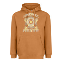Meerkat cherokee native american and proud of t shirt Heavyweight Hoodie - linhVisuals