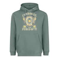 Sage cherokee native american and proud of t shirt Heavyweight Hoodie - linhVisuals
