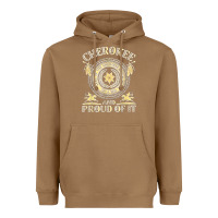 Toasted Coconut cherokee native american and proud of t shirt Heavyweight Hoodie - linhVisuals