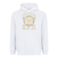 White cherokee native american and proud of t shirt Heavyweight Hoodie - linhVisuals