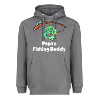 Storm kids papa's fishing buddy grandson or granddaughter fish t shirt Heavyweight Hoodie - linhVisuals