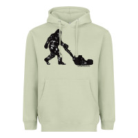 Matcha mens mowing bigfoot   golf course superintendent maintenance turf t sh Heavyweight Hoodie - linhVisuals